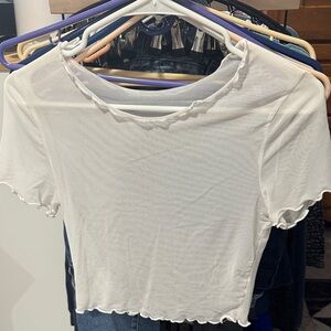 White Sheer Women's Top